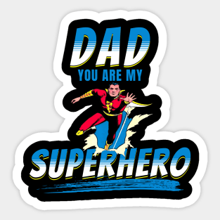 Father's Day Superhero Shirt Sticker
